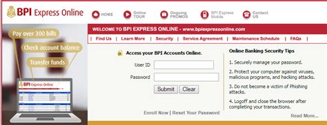 bpi express online account